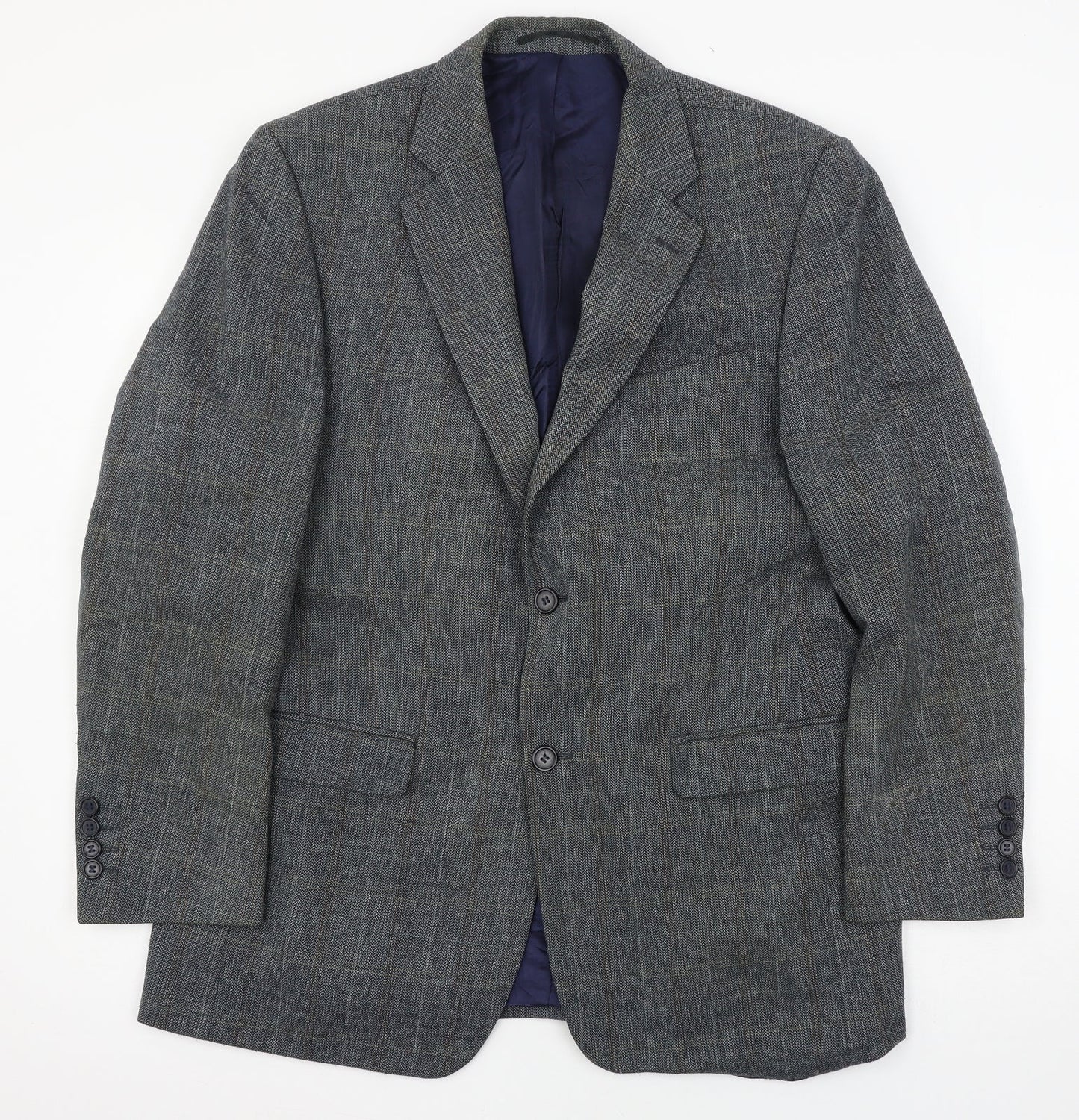 Greenwoods  Mens Blue   Jacket Suit Jacket Size L