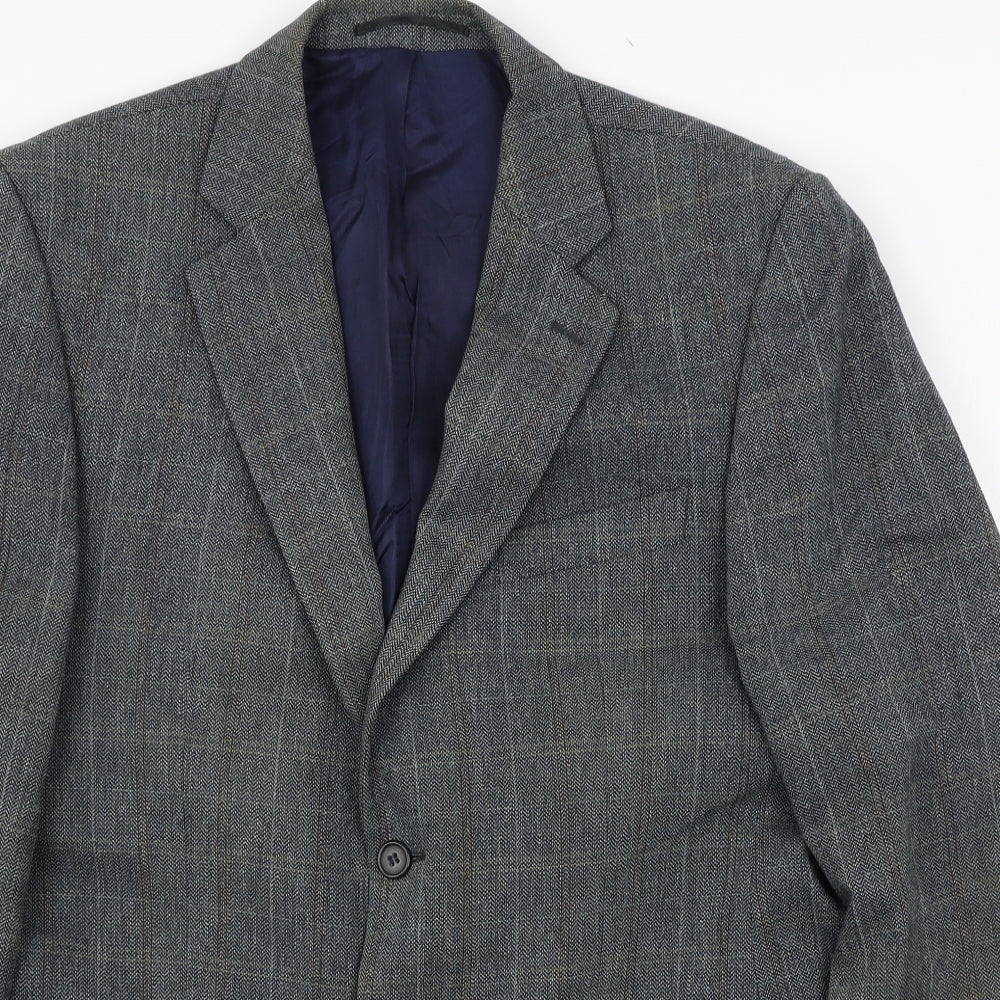 Greenwoods  Mens Blue   Jacket Suit Jacket Size L