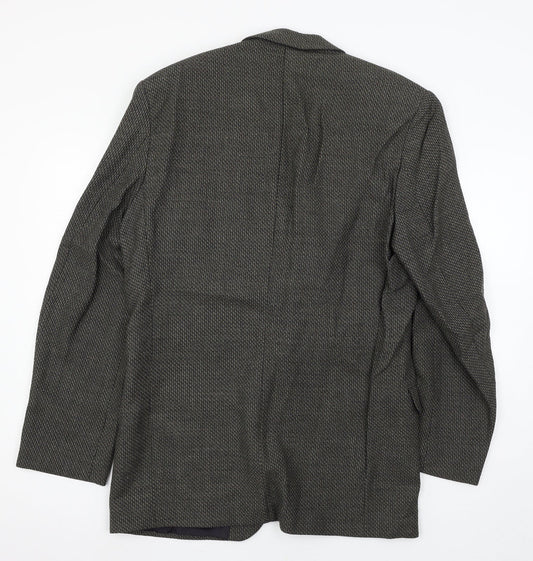 Scott International Mens Brown Geometric  Jacket Suit Jacket Size L