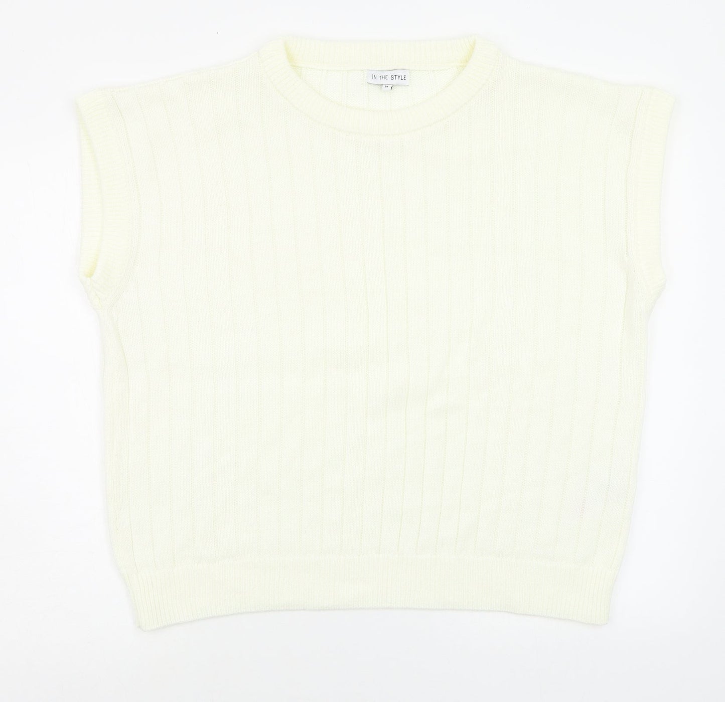In the Style Womens White   Pullover Jumper Size 14
