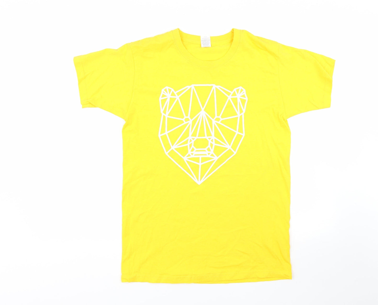 Fruit of the Loom Mens Yellow    T-Shirt Size S  - Dan TDM