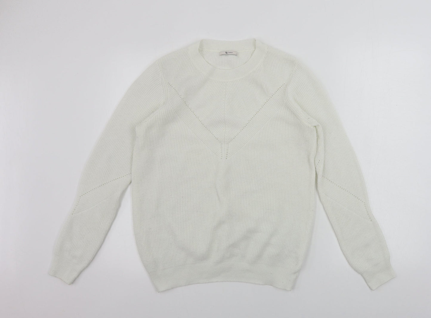 Tu Womens White   Pullover Jumper Size 12