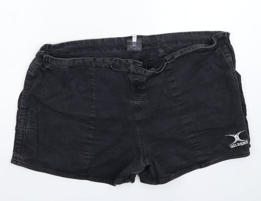 Gilbert Womens Black  Denim Hot Pants Shorts Size 44 in