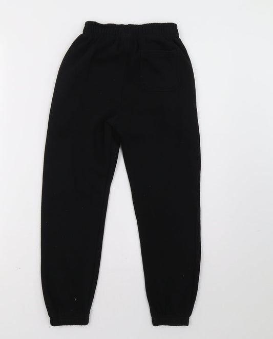 Primark Boys Black   Jogger Trousers Size 9 Months