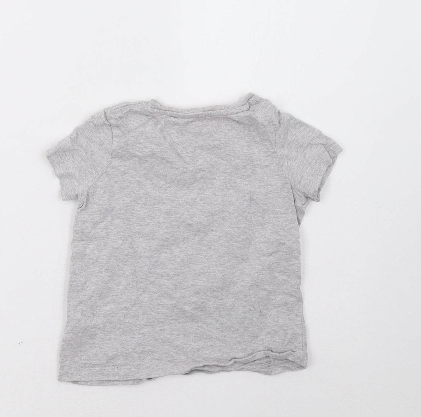Marks and Spencer Girls Grey   Basic T-Shirt Size 5 Years