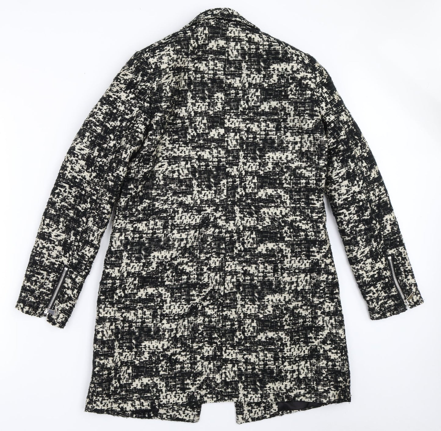 H&M Womens Black   Overcoat Coat Size 36