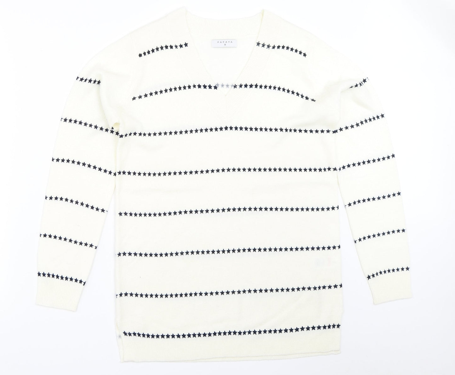 Papaya Womens Ivory   Pullover Jumper Size 8