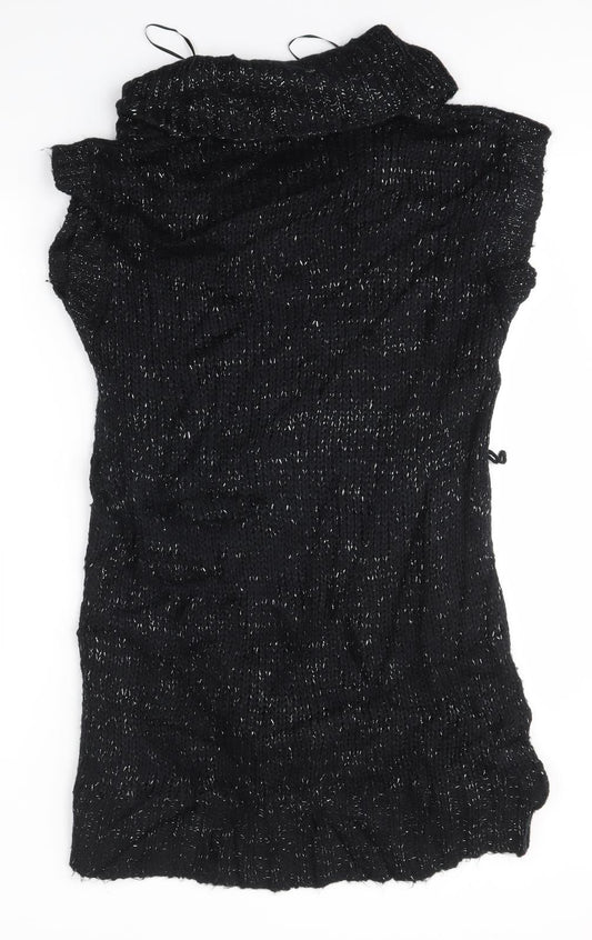 Peacocks Womens Black   Jumper Dress  Size 12