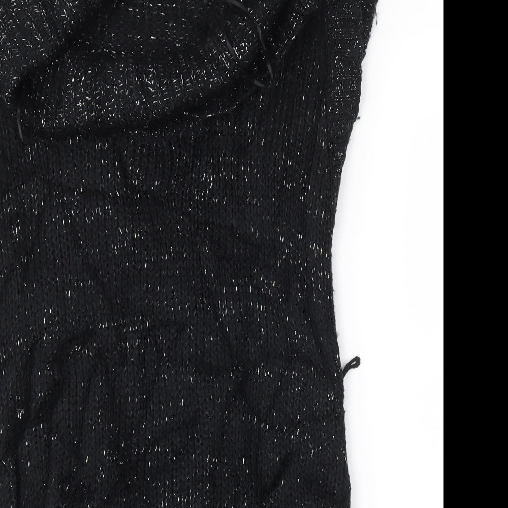 Peacocks Womens Black   Jumper Dress  Size 12
