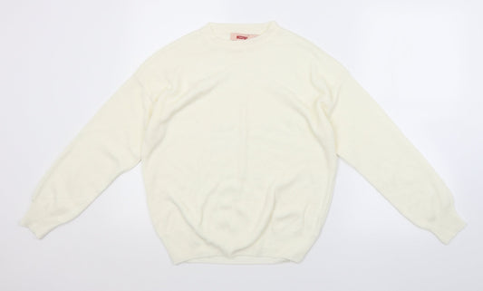MISSAP Womens White   Pullover Jumper Size 12