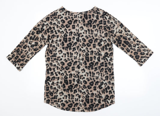 F&F Womens Multicoloured Animal Print  Pullover Jumper Size 10