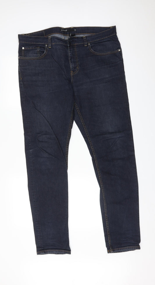 NINETEEN Womens Blue   Straight Jeans Size 36 in L31 in