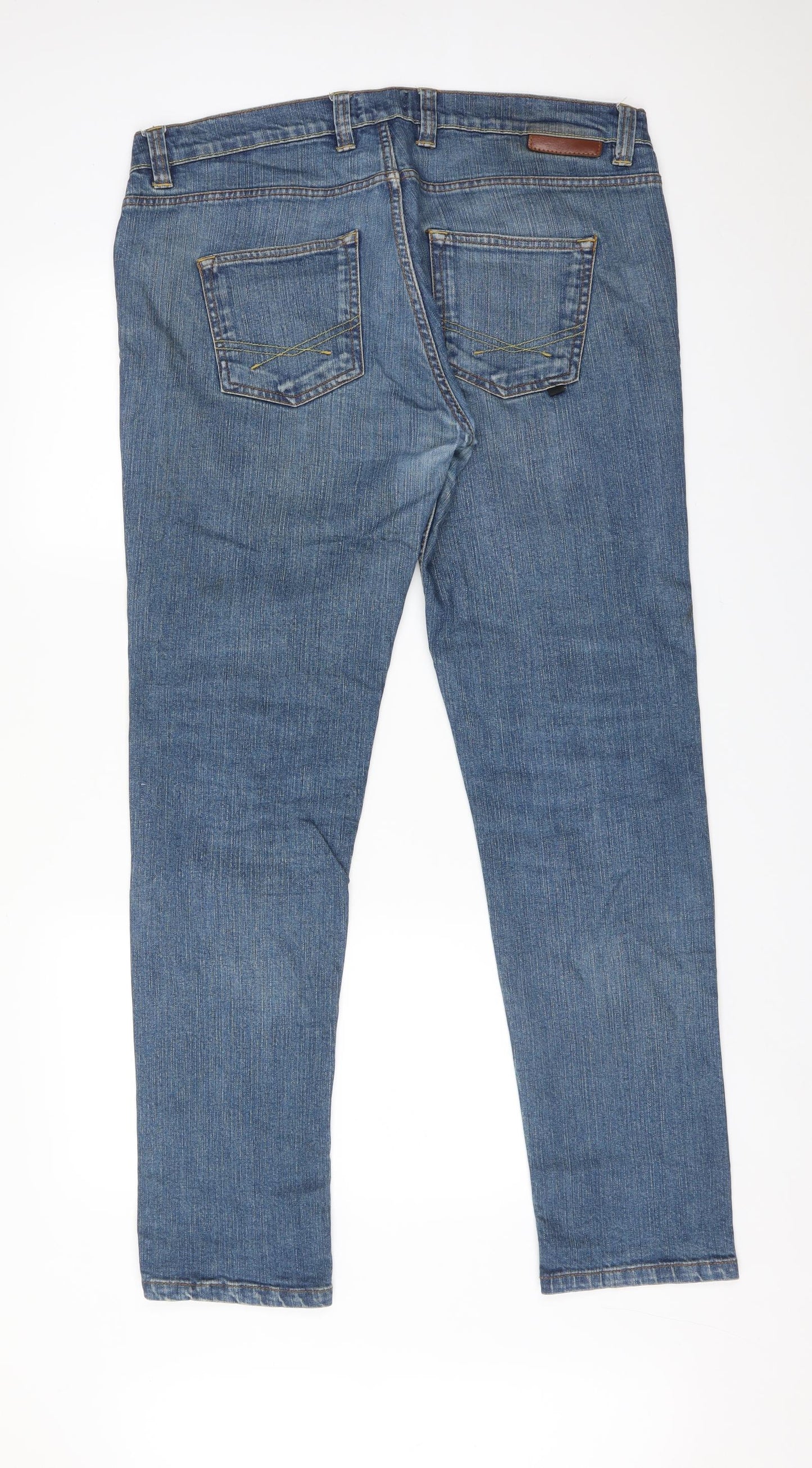 DSTRUCT Womens Blue   Straight Jeans Size 36 L31 in