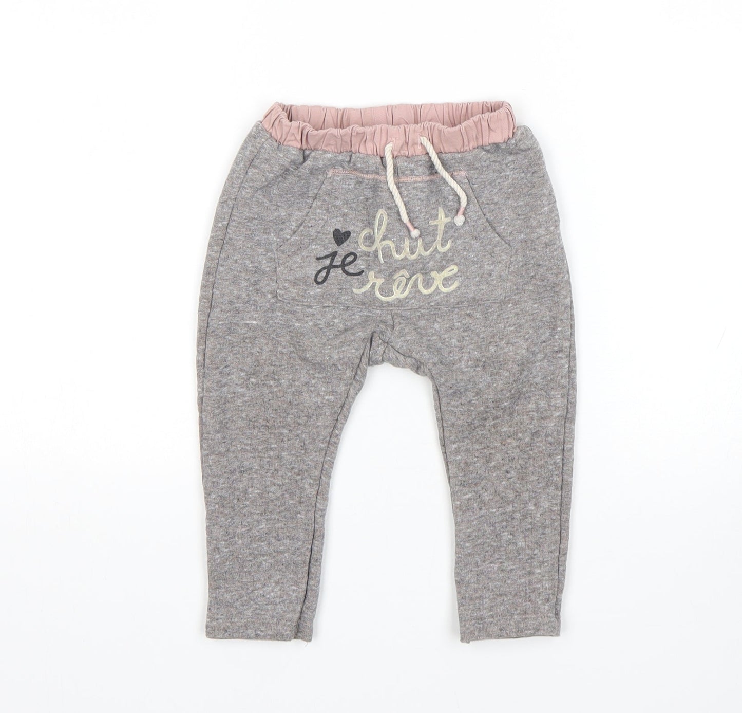 Zara Girls Grey   Sweatpants Trousers Size 18-24 Months