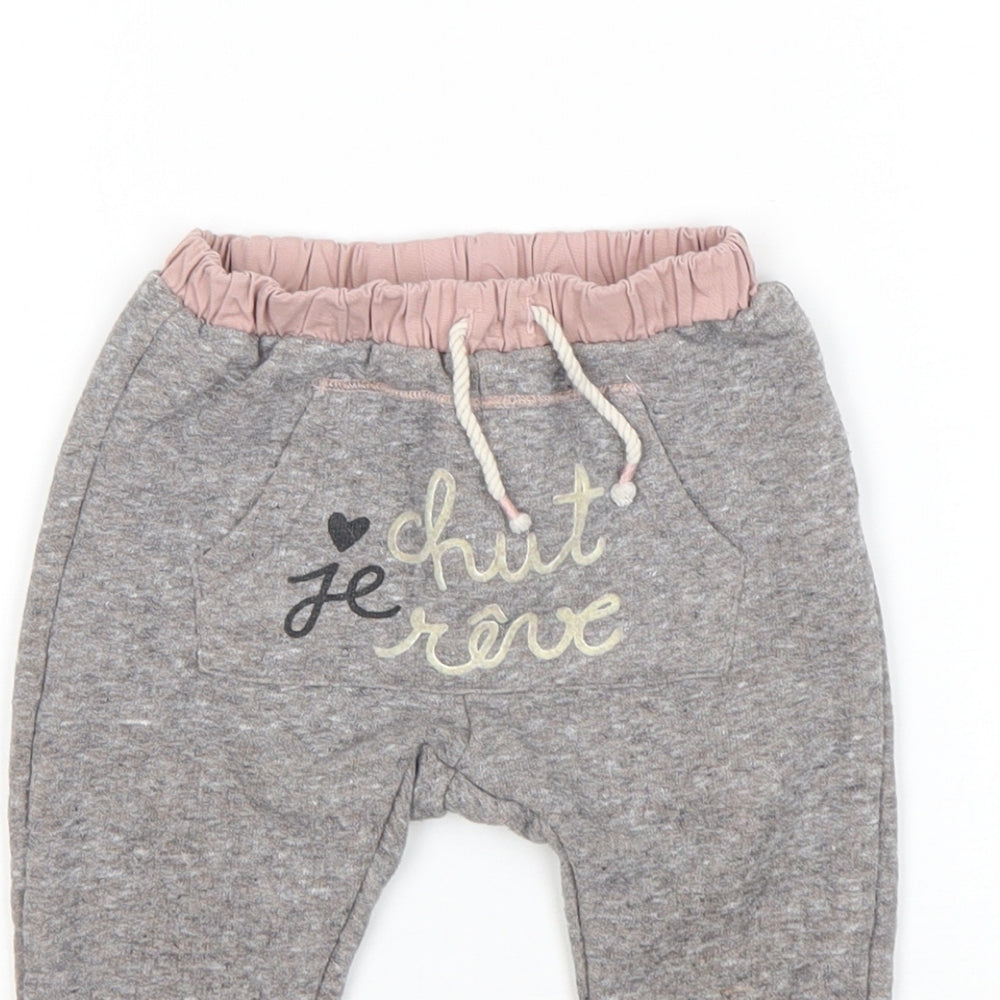 Zara Girls Grey   Sweatpants Trousers Size 18-24 Months