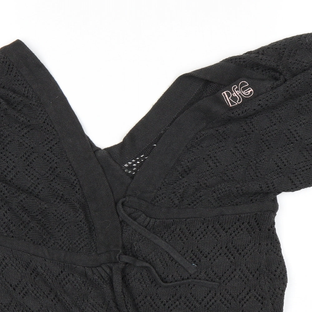 Rags For Girls Womens Grey   Wrap Jumper Size L