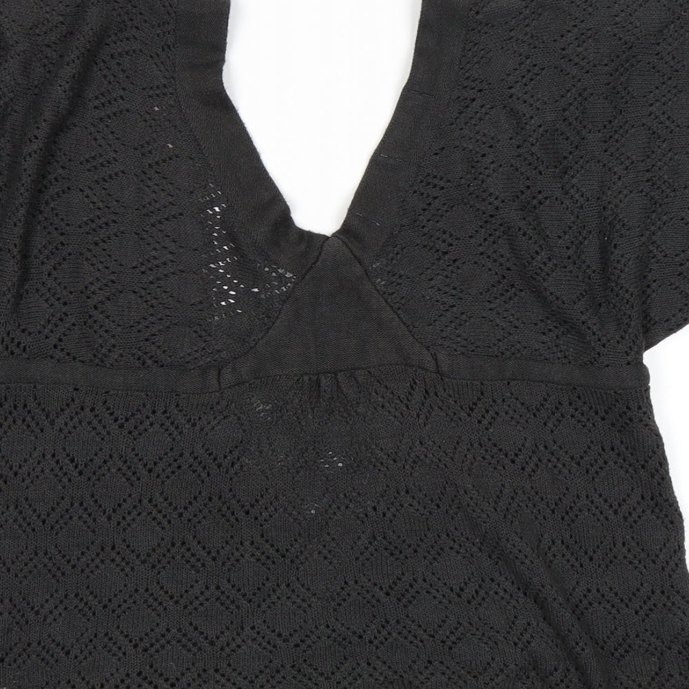 Rags For Girls Womens Grey   Wrap Jumper Size L