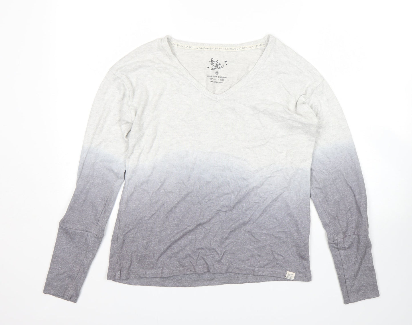 Primark Womens Grey   Top Pyjama Top Size M