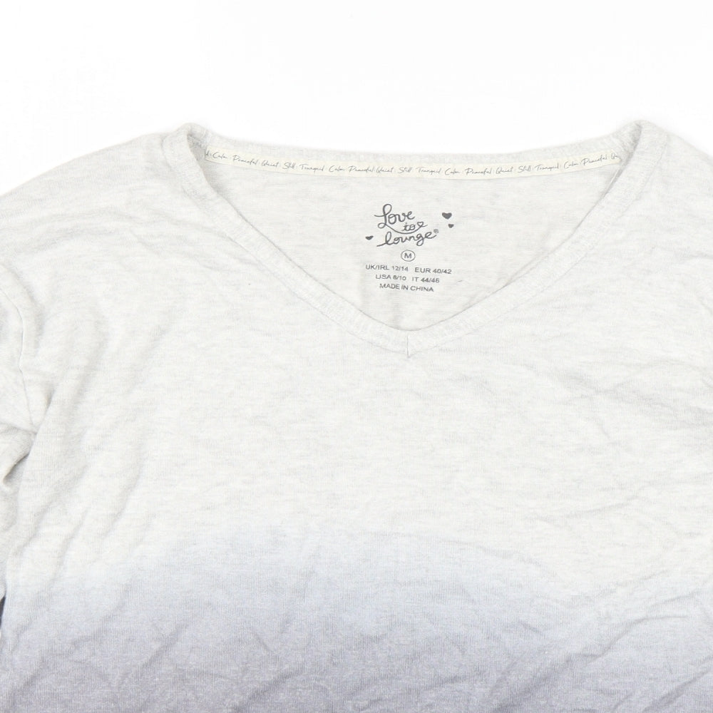 Primark Womens Grey   Top Pyjama Top Size M