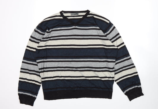 Brooker Womens Multicoloured Striped  Pullover Jumper Size XL