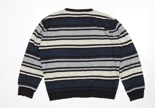 Brooker Womens Multicoloured Striped  Pullover Jumper Size XL