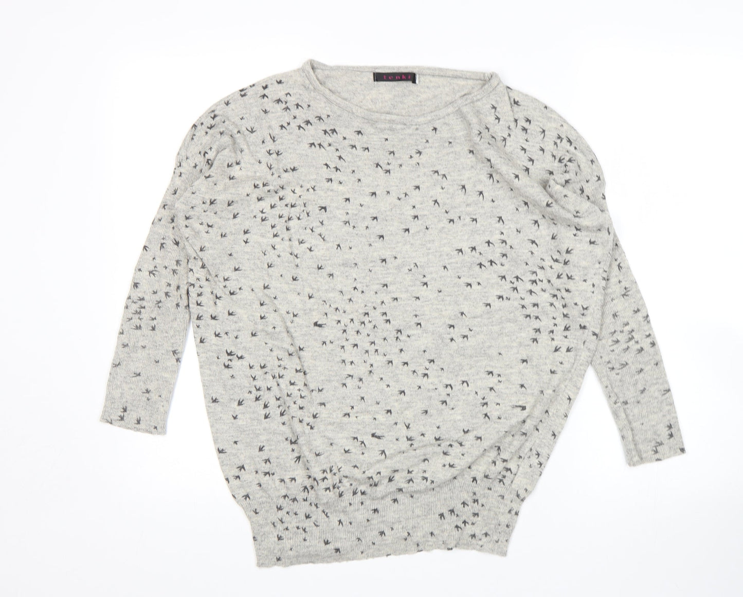 Tenki Womens Grey   Pullover Jumper Size S