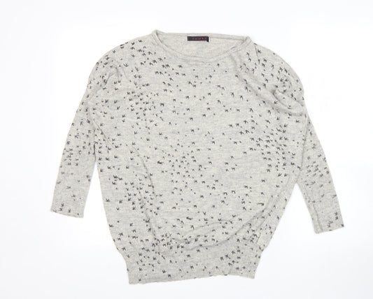 Tenki Womens Grey   Pullover Jumper Size S