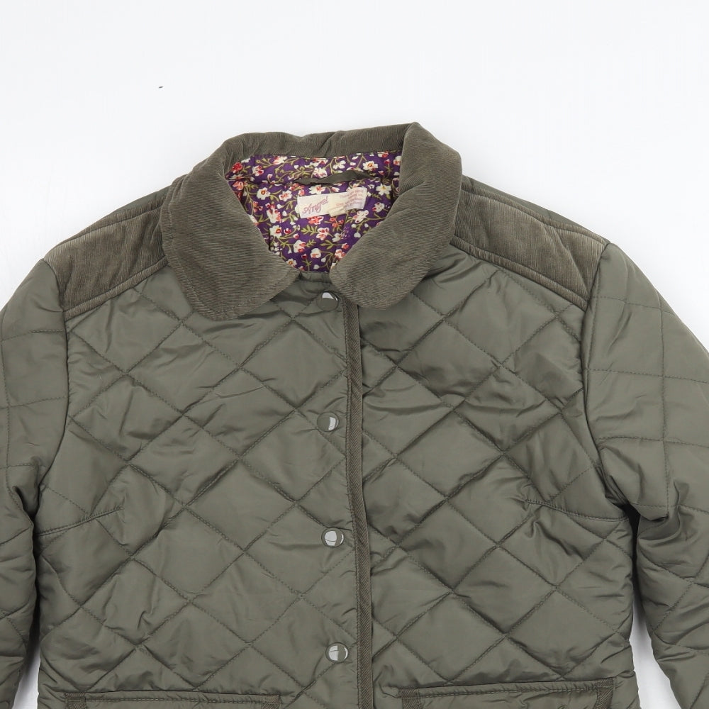 Marks and Spencer Womens Green   Jacket  Size 2XS  - Quilted