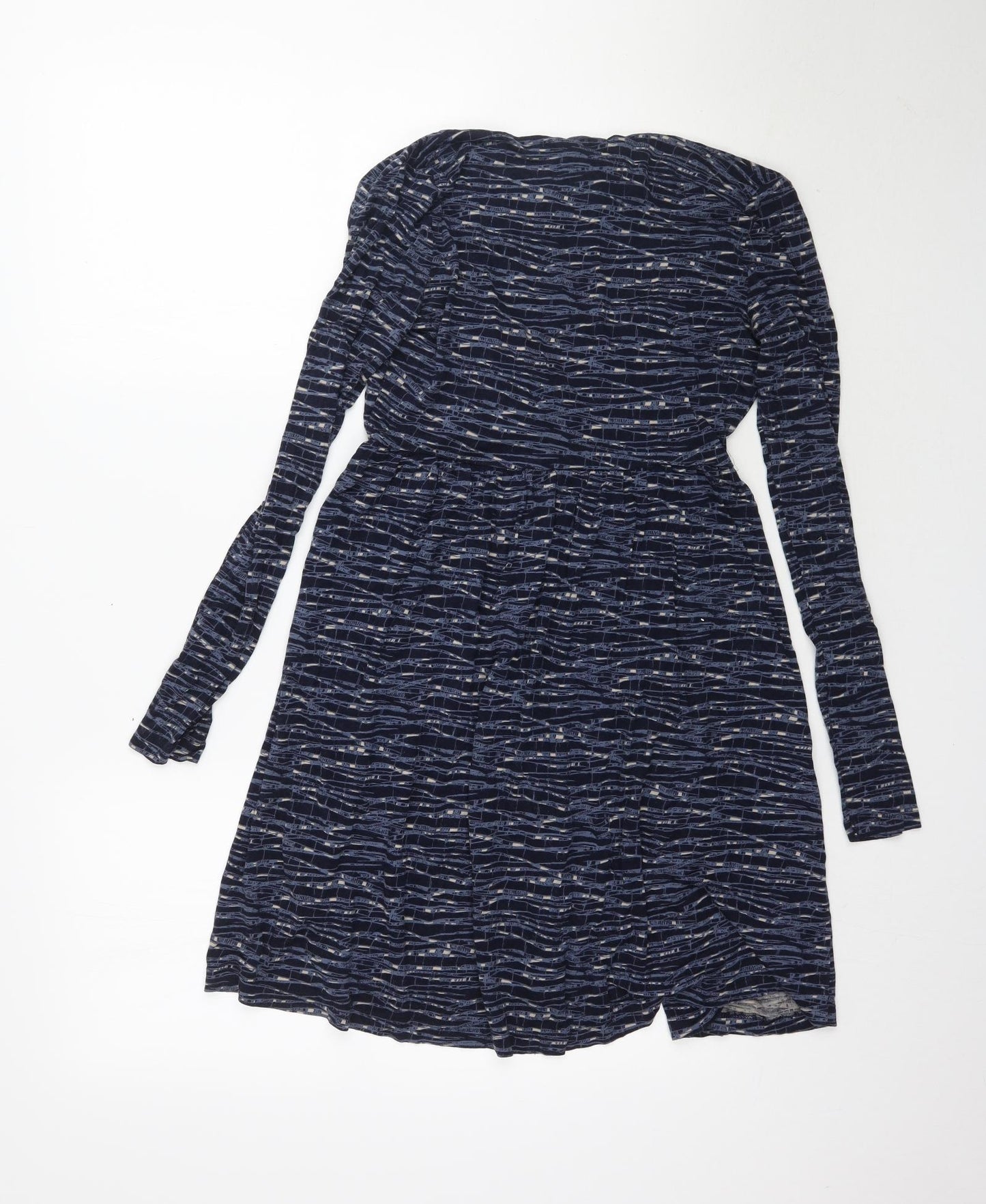 H&M Womens Blue   Wrap Dress  Size S