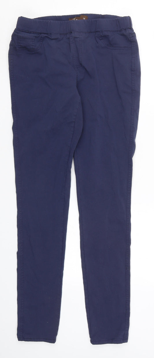 Tru Womens Blue   Trousers  Size 12 L30 in
