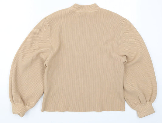 Sweewe Womens Beige  Knit Pullover Jumper Size S