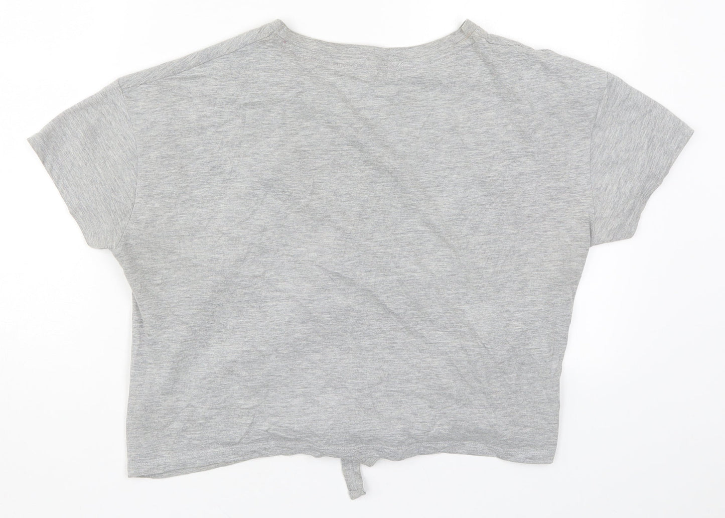 New Look Womens Grey   Basic T-Shirt Size S  - But It's Friday