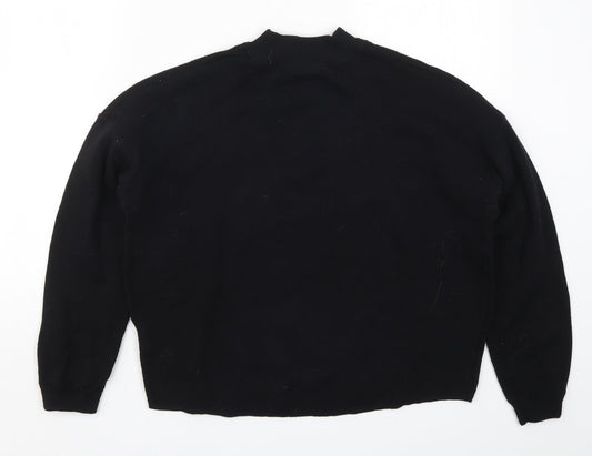 H&M Womens Black  Knit Pullover Jumper Size S  - Love