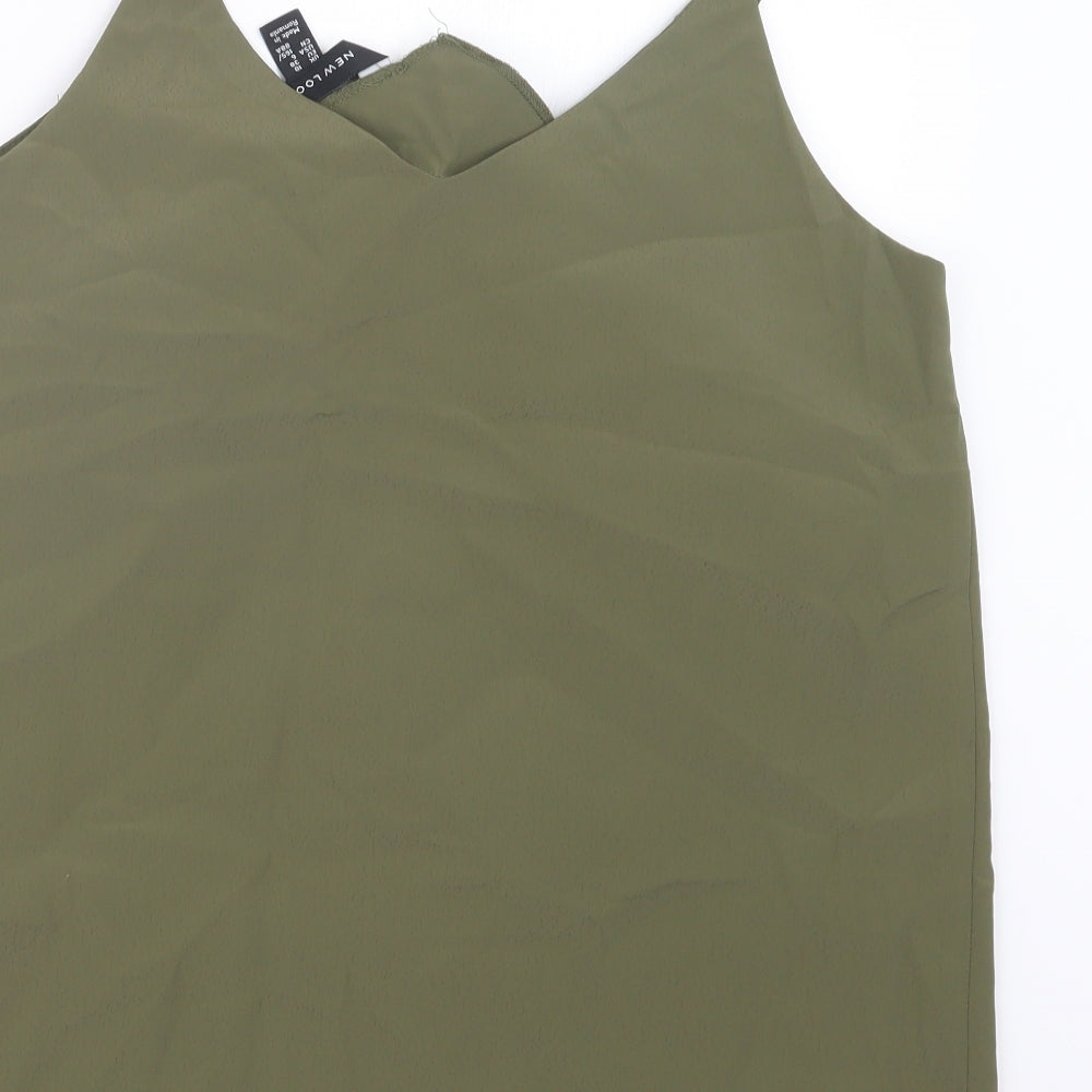 New Look Womens Green   Basic Tank Size 10