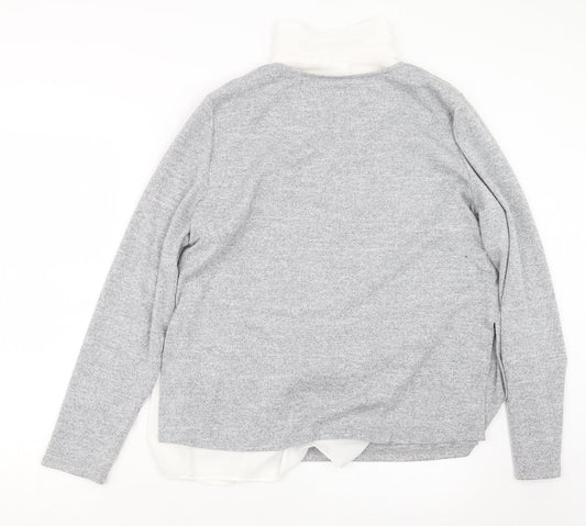 C&A Womens Grey  Knit Pullover Jumper Size 14