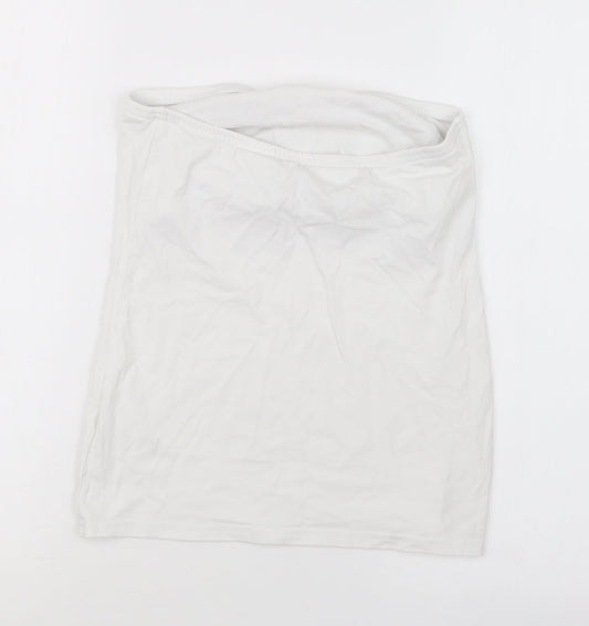 New Look Womens White   Basic T-Shirt Size M