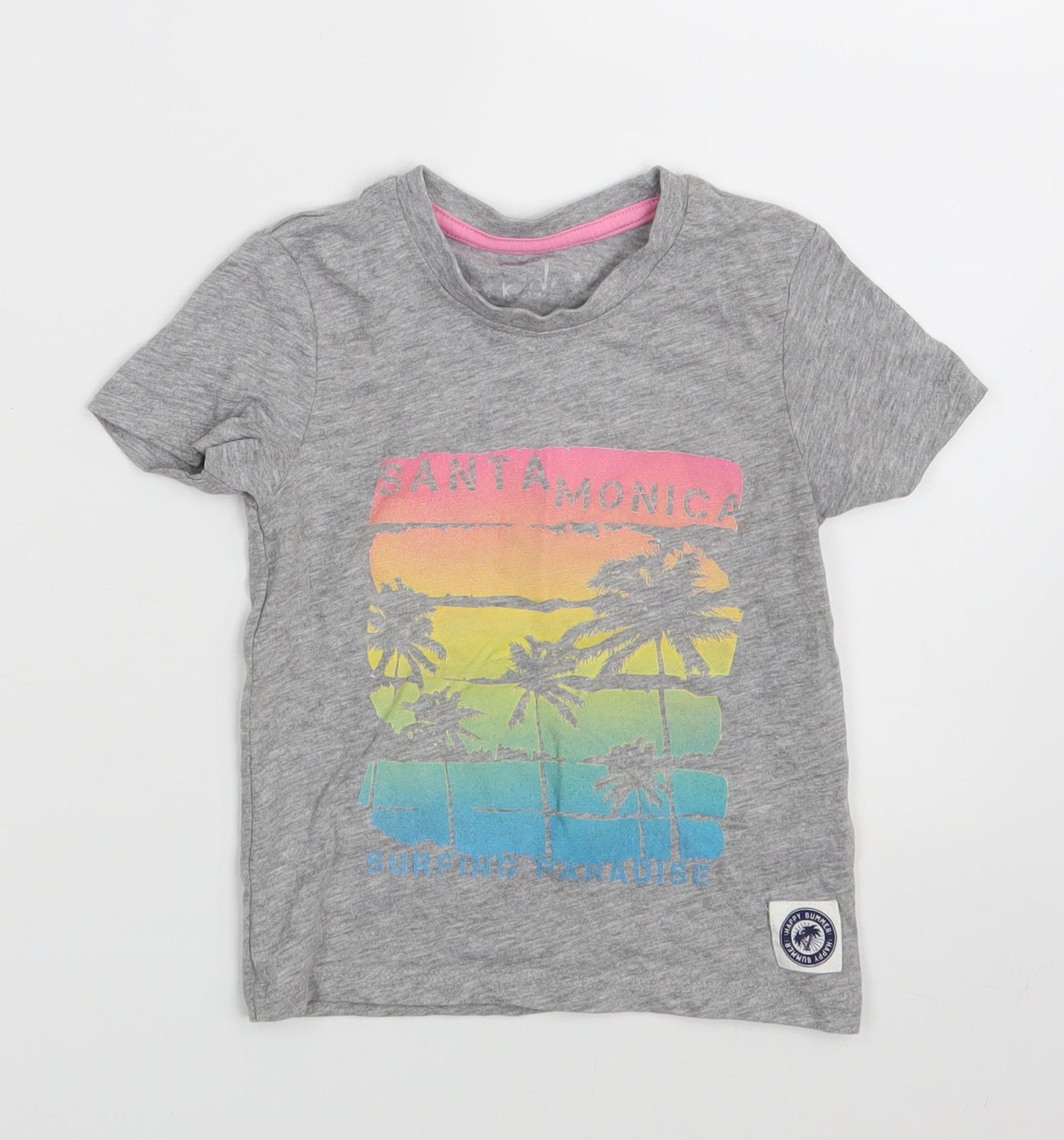 Pep & Co. Girls Grey   Basic T-Shirt Size 18-24 Months