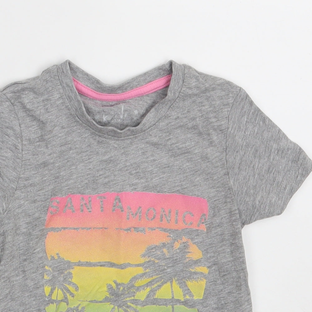 Pep & Co. Girls Grey   Basic T-Shirt Size 18-24 Months