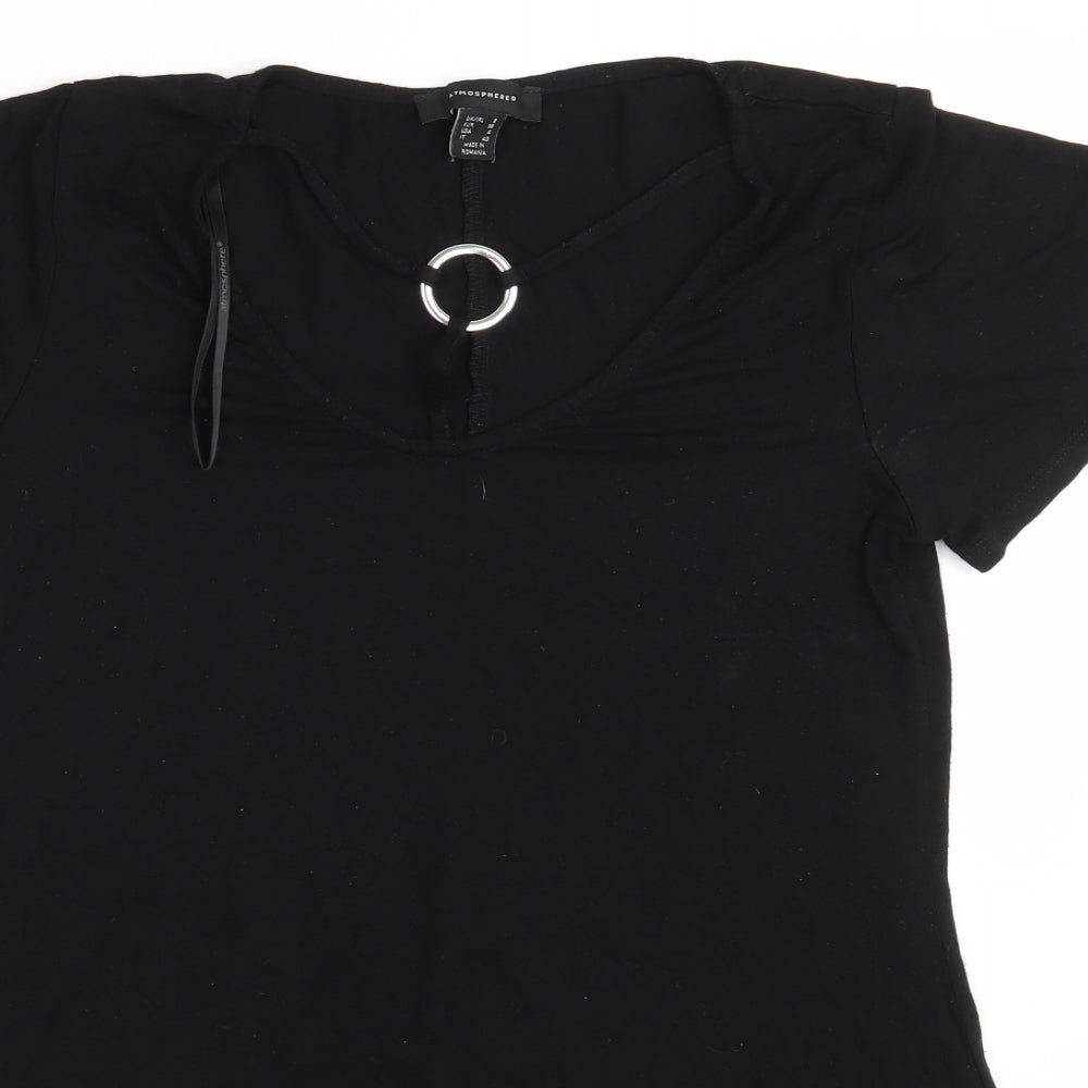 Atmosphere Womens Black   Basic T-Shirt Size 8
