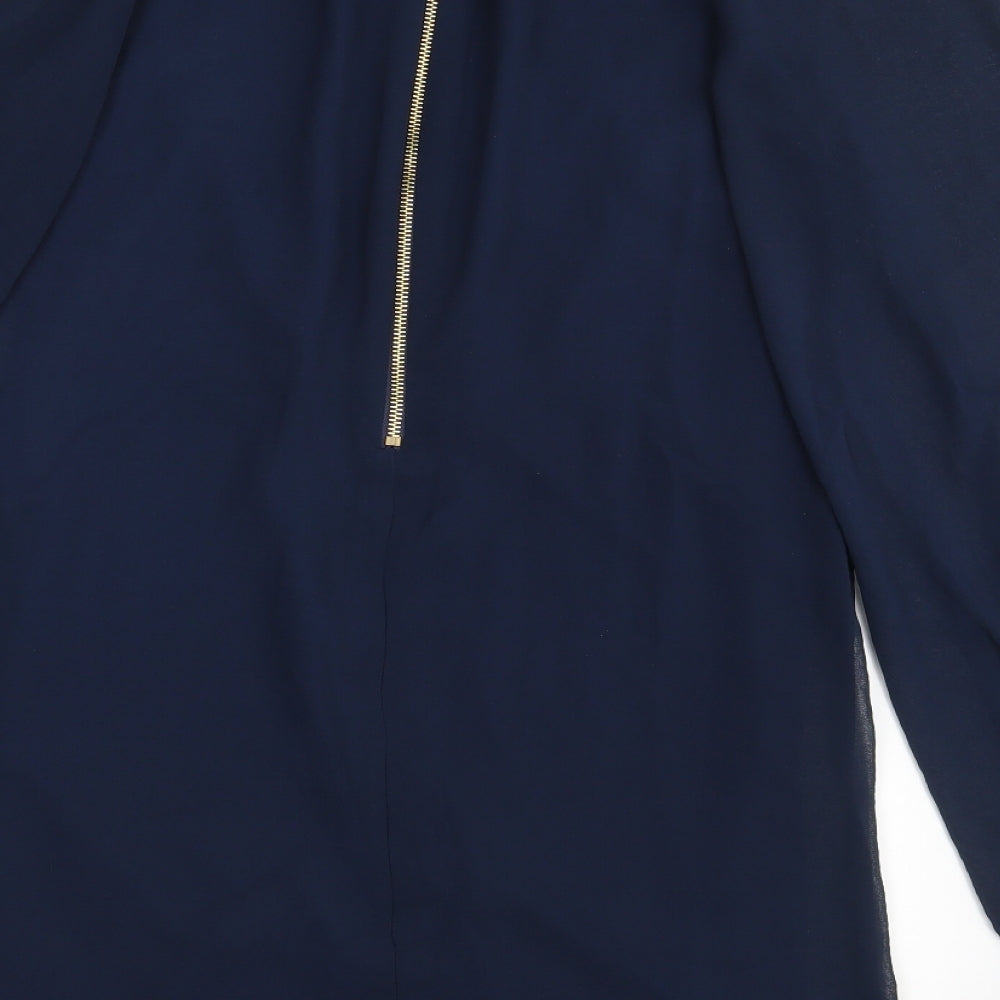 Miss Selfridge Womens Blue   A-Line  Size 10