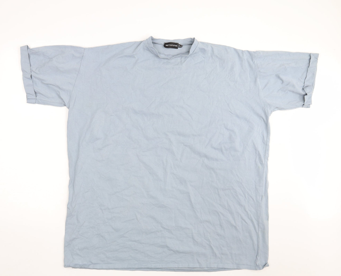 PRETTYLITTLETHING Womens Blue   Basic T-Shirt Size 10