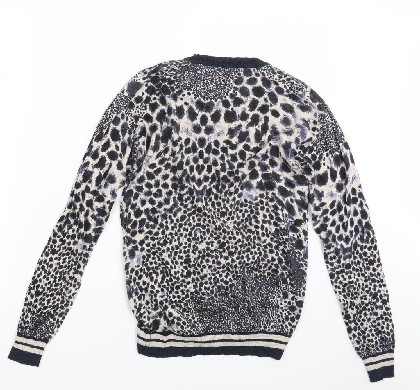 NEXT Womens Blue Animal Print  Pullover Jumper Size 8