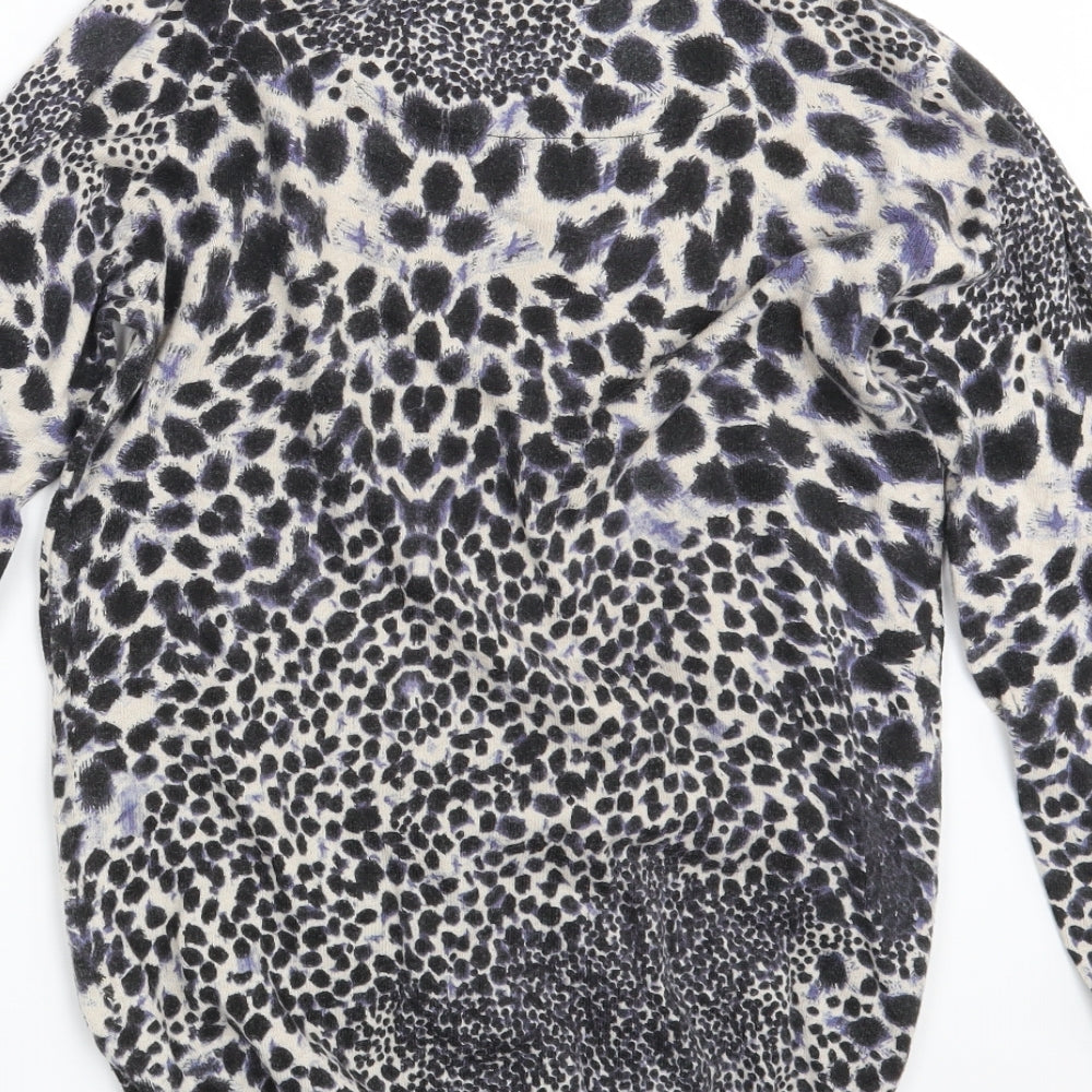 NEXT Womens Blue Animal Print  Pullover Jumper Size 8