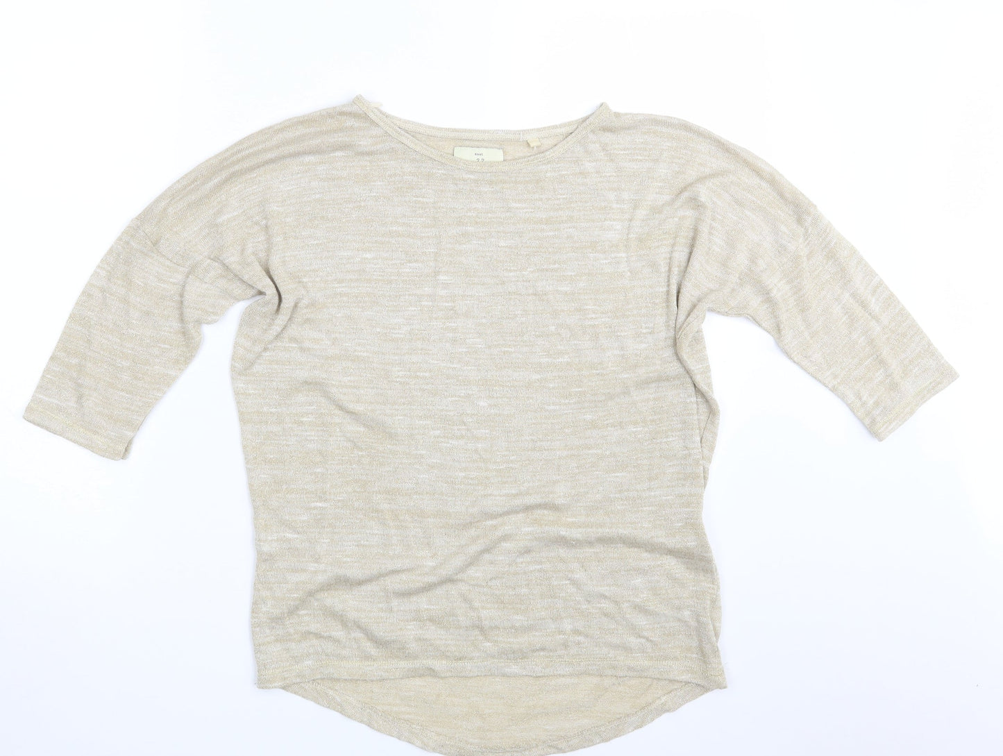 NEXT Womens Gold   Pullover Sweatshirt Size 10