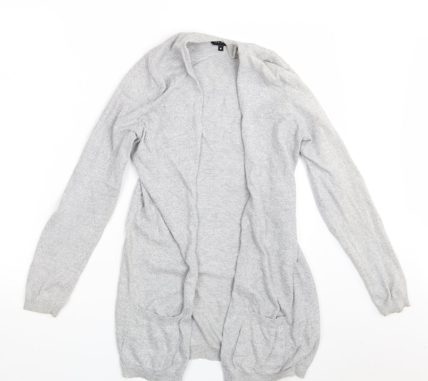 New Look Womens Grey   Wrap Jumper Size 10