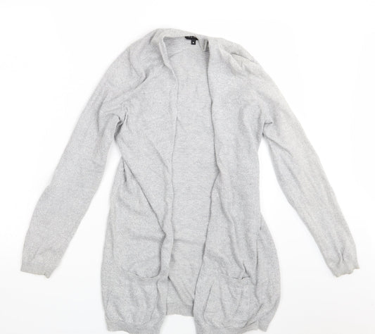 New Look Womens Grey   Wrap Jumper Size 10