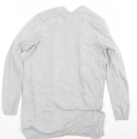 New Look Womens Grey   Wrap Jumper Size 10