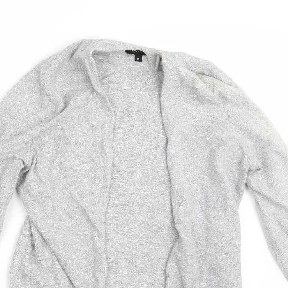 New Look Womens Grey   Wrap Jumper Size 10