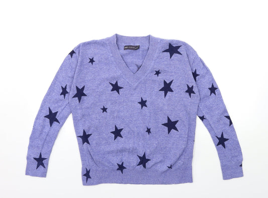 Marks and Spencer Womens Blue  Knit Pullover Jumper Size XS