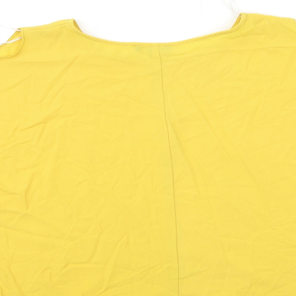 New Look Womens Yellow   Basic Blouse Size 10